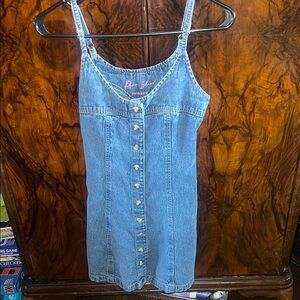 River Island Light Blue Denim Relaxed Dress